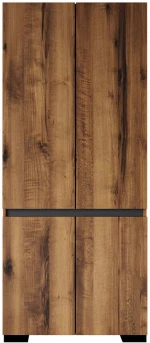 Ντουλάπα Δίφυλλη Floransa 469ORN1110 90x52x210cm Walnut-Anthracite Δίφυλλη