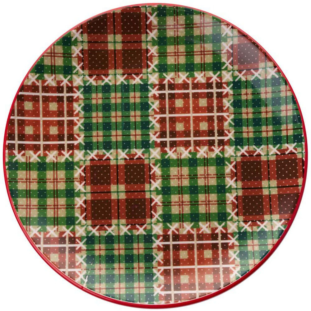 Πιάτο Ρηχό Ekose (Σετ 6Τμχ) 471PST1111 25,5x25,5x2,5cm Multi Hermia Κεραμικό