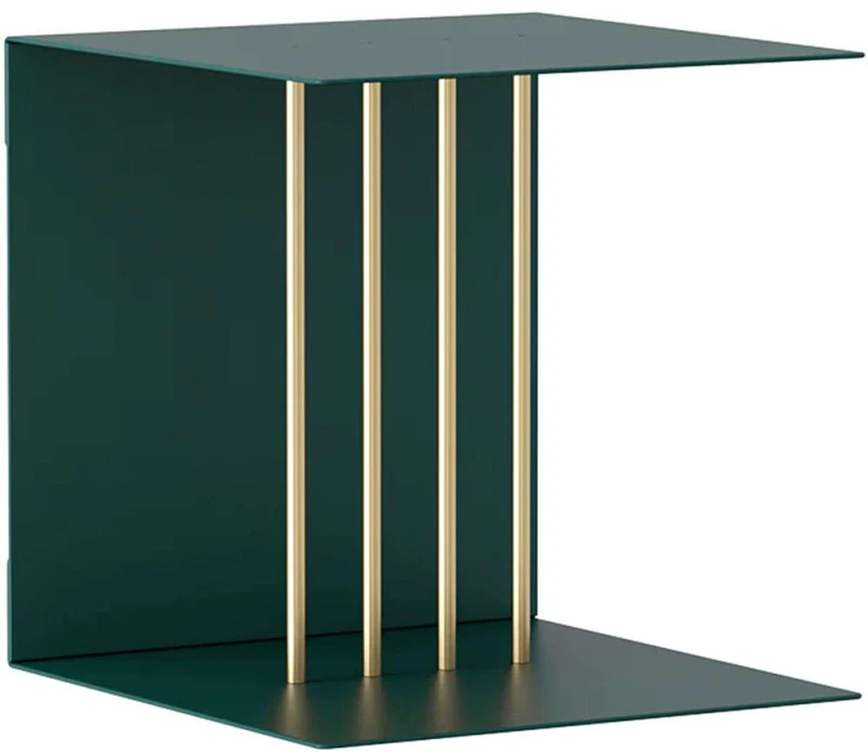 Ράφι Τοίχου Teaser 5006 30x30x30cm Green-Brass Umage
