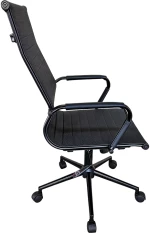 Καρέκλα γραφείου διευθυντή Valter  pu μαύρο 55.5x58x108εκ