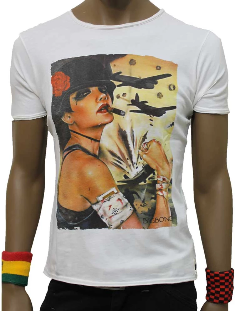 T-Shirt Men's Bigbong Lady In War Beige Μπεζ