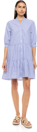 Γυναικείο Φόρεμα Pink Label -  MARINA STRIPE - 3/4 Μανίκι - Σεμιζιέ - Cotton