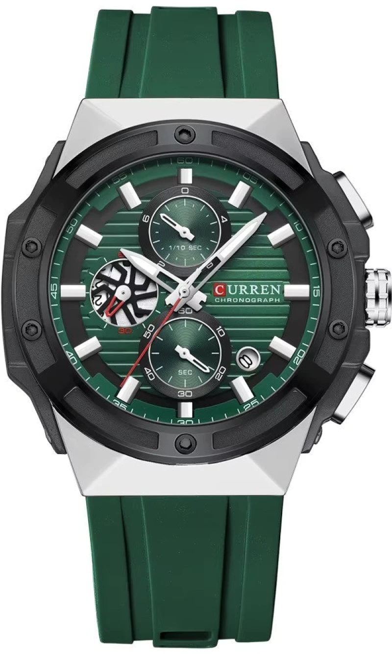 Curren C8426 Green Ρολόι με Πράσινο Καντράν και Λουράκι