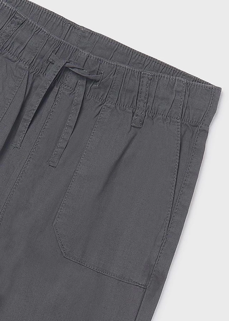 Mayoral Παντελονι jogger λινο γραφιτης 26-06563-022 6563 Αγόρι