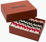 Σετ Gift Box Έξι Πετσέτες Προσώπου Missoni Zigzag Red Face Towels Six Pieces Gift Box