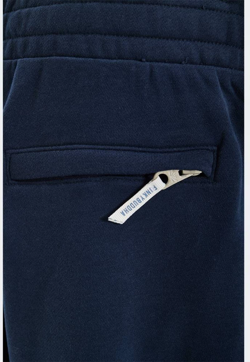 FUNKY BUDDHA Jogger Shorts - FBM013-050-03-NAVY