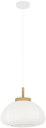 Φωτιστικό Κρεμαστό Eglo 44064 SUMMERHILL Λευκό (White)|Καφέ (Brown)