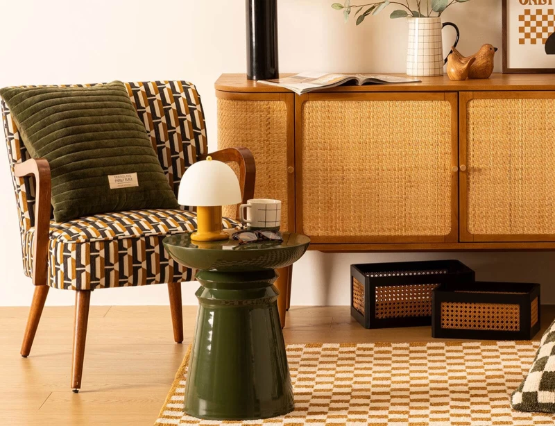 ΤΡΑΠΕΖΆΚΙΑ ΣΑΛΟΝΙΟΎ JAYA GRN TOTEM MET SIDE TABLE ATMOSPHERA 197799B