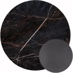 ΕΠΙΦΑΝΕΙΑ ΤΡΑΠΕΖΙΟΥ HPL ΣΤΡΟΓΓΥΛΗ HM5841.34 BLACK MARBLE Φ60εκ.