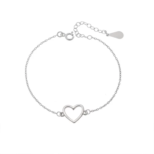 Βραχιόλι Γυναικείο Senza από ασήμι 925, καρδιά
