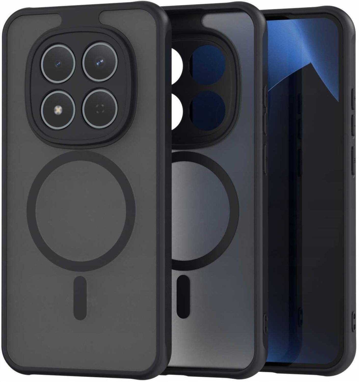 Θήκη Xiaomi Redmi Note 15 Pro 5G Spacecase Hybrid MagSafe Σκληρή Ημιδιάφανη με MagSafe - Black (5905719138974)