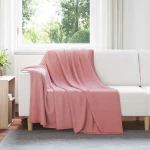 vidaXL Κουβέρτα Ροζ 200 x 150 cm Μαλλί