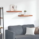 vidaXL Ράφι Τοίχου 2 pcs Κόκκινο 60 x 23 x 4 εκ. Επεξεργασμένο ξύλο