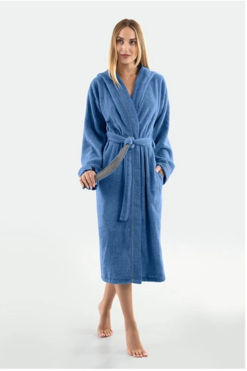 Μπουρνούζι Casual Blue Medium