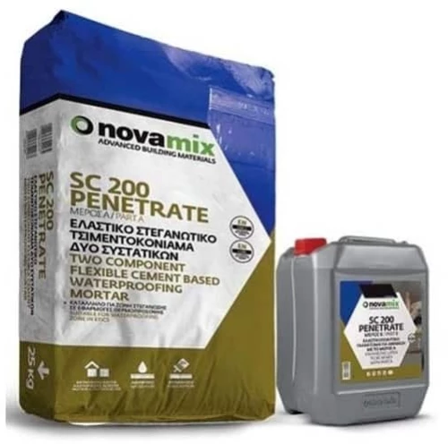Novamix SC200 Penetrate τσιμεντοειδές στεγανωτικό Α+Β 32κιλ γκρι