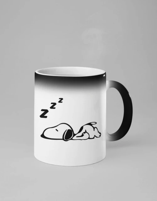 Μαγική Κούπα Snoopy - Black/White