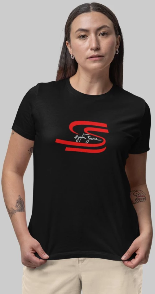 Senna W T-Shirt - BLACK