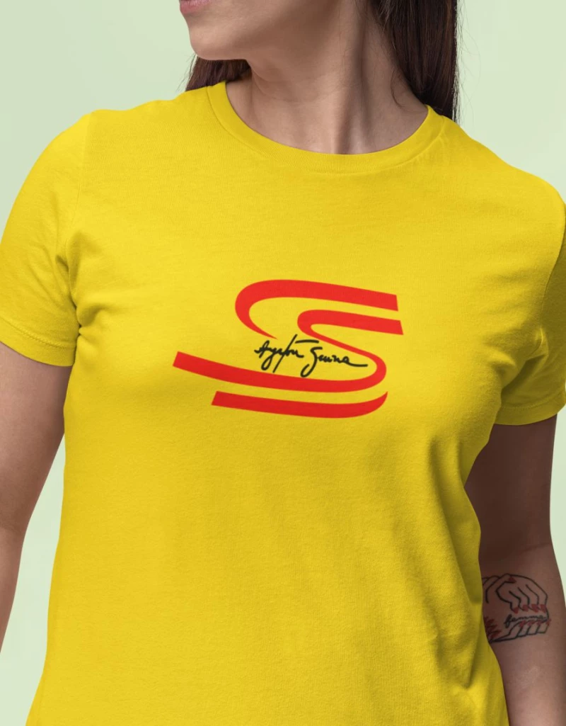 Senna W T-Shirt - BLACK