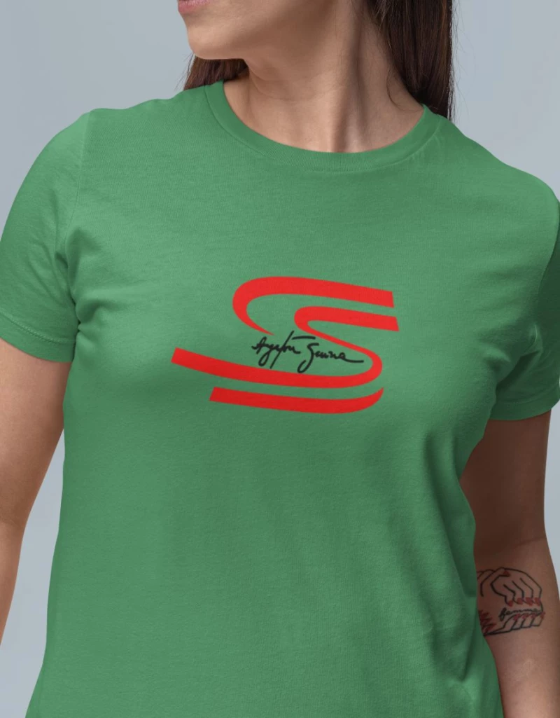 Senna W T-Shirt - BLACK