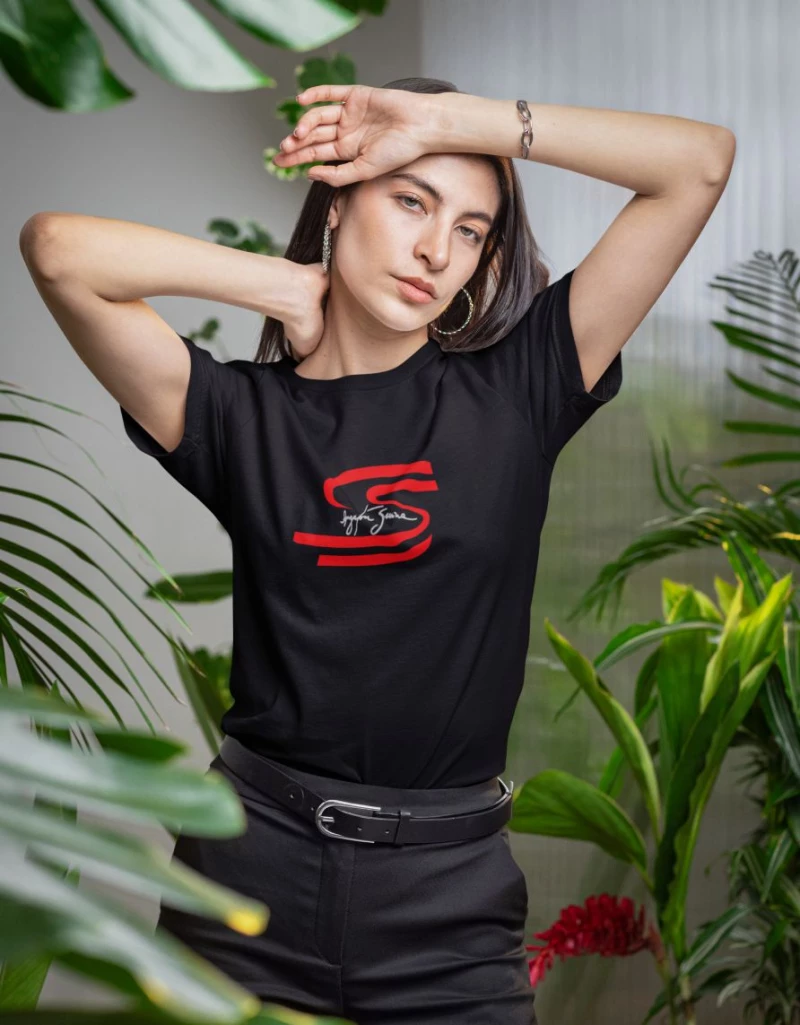 Senna W T-Shirt - BLACK