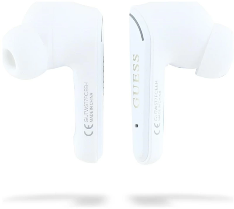 Guess Flat Classic Logo Electroplated TWS Headphones - White
