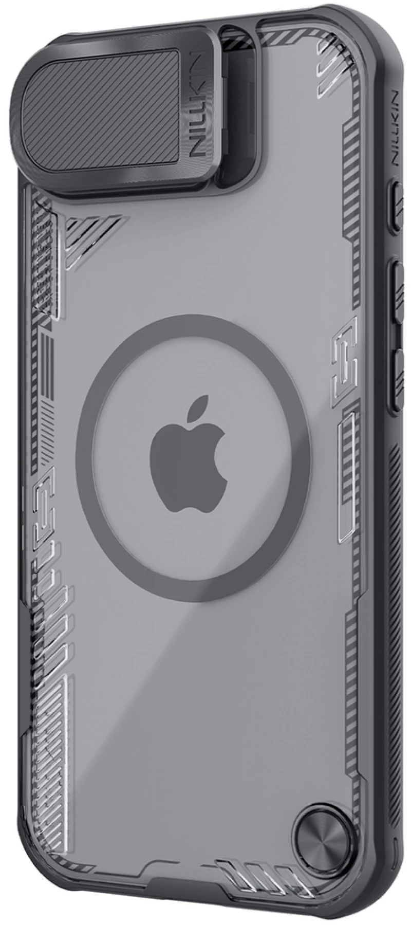 Nillkin Iceblade Prop Magnetic Case with Lens Cover and Stand for iPhone 16e - Black