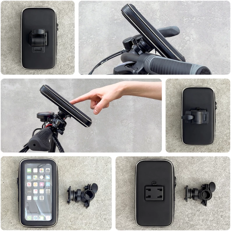 Wozinsky phone holder for bike, motorcycle, scooter black (WBHBK7)