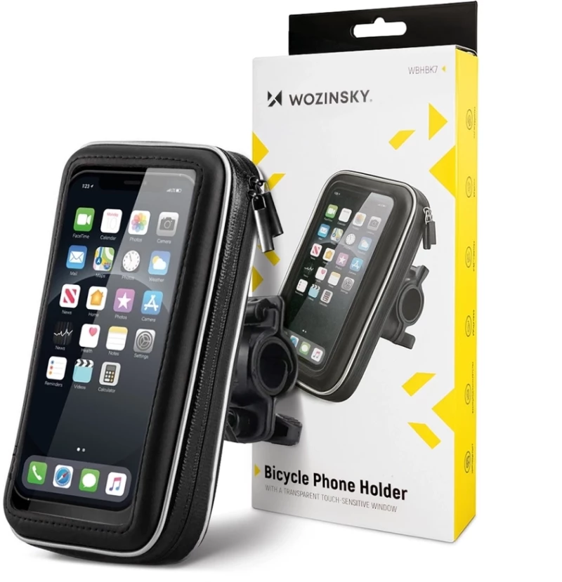 Wozinsky phone holder for bike, motorcycle, scooter black (WBHBK7)