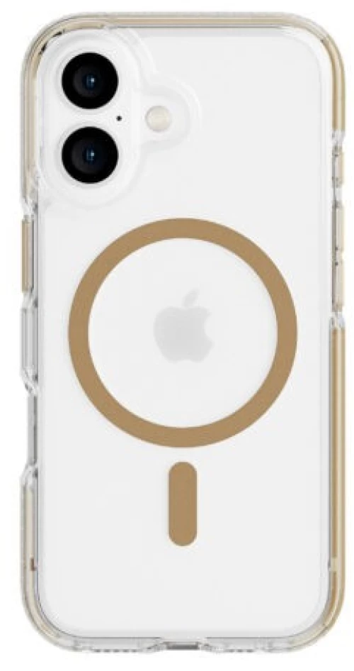 Tech21 - Evo Crystal - Cover - iPhone 16 - MagSafe - Gold / Electronics