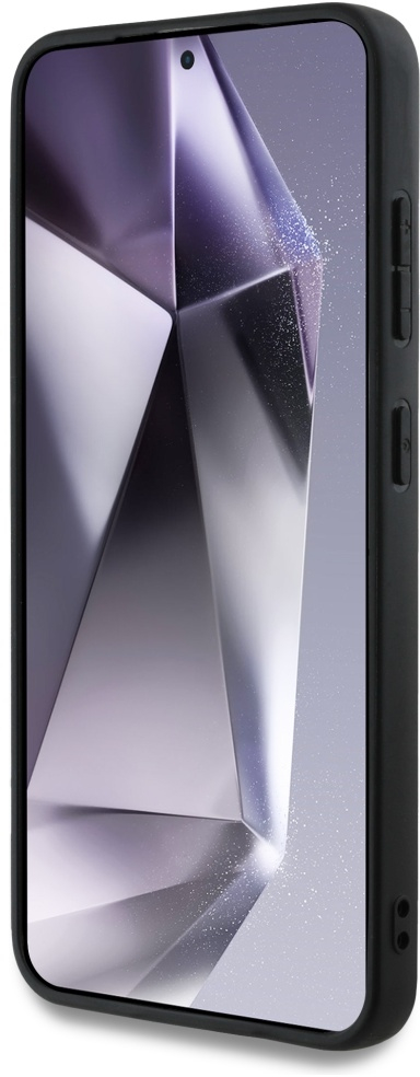 Guess Grained Big 4G Logo Small Classic Logo case for Samsung Galaxy S25 Plus brown