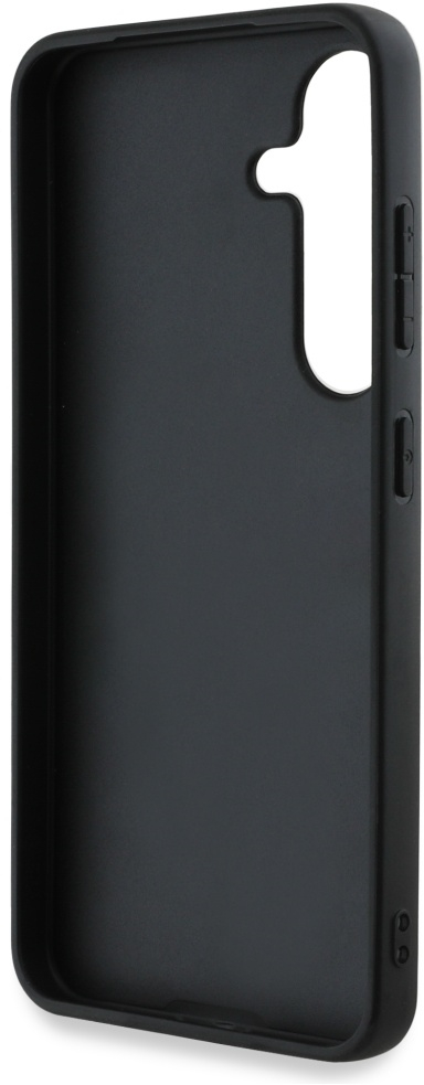 Guess Grained Big 4G Logo Small Classic Logo case for Samsung Galaxy S25 Plus brown