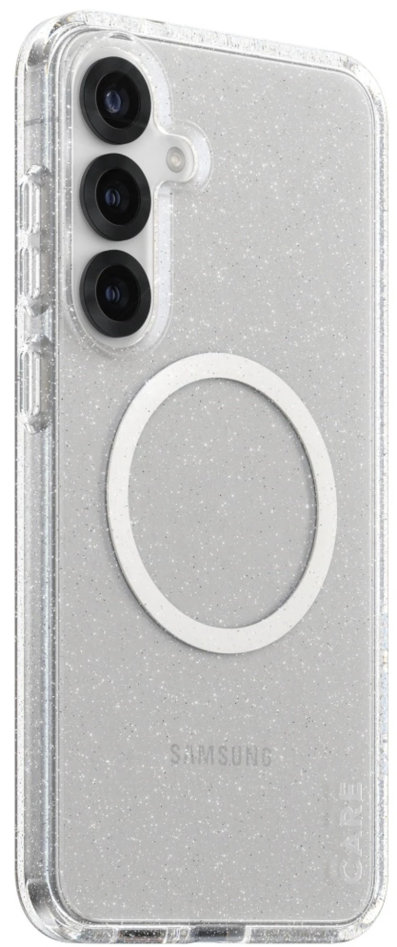 CARE by PanzerGlass Flagship Urban Combat StarLight White QI Case for Samsung Galaxy S25+ - Transparent