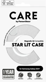 CARE by PanzerGlass Flagship Urban Combat StarLight White QI Case for Samsung Galaxy S25+ - Transparent