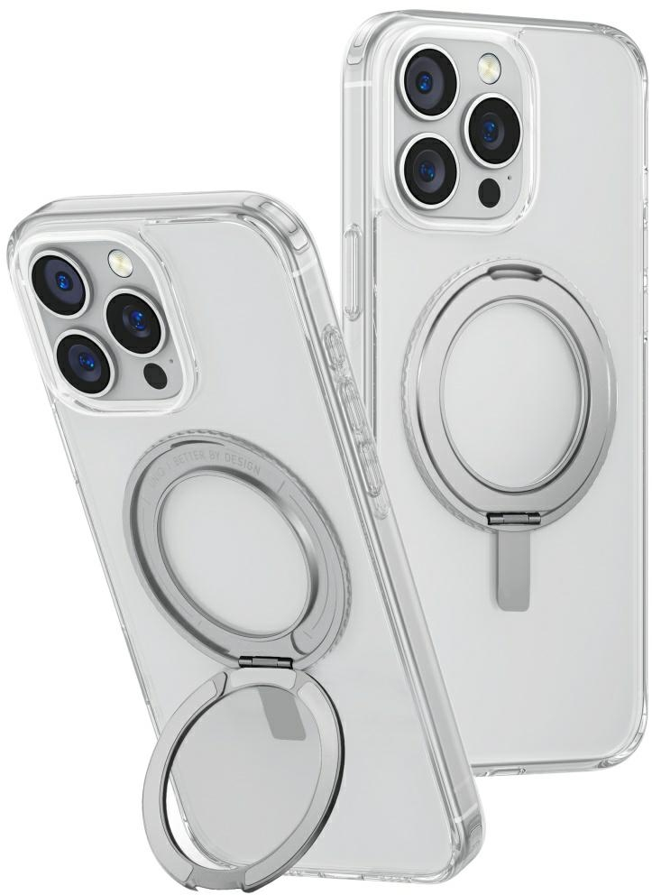 Uniq Swivix 360 Rotating Kickstand Case for iPhone 16 Pro Max - Transparent