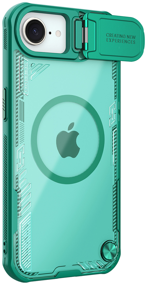 Nillkin Iceblade Prop Magnetic Case with Camera Cover and Stand for iPhone 16e - Green