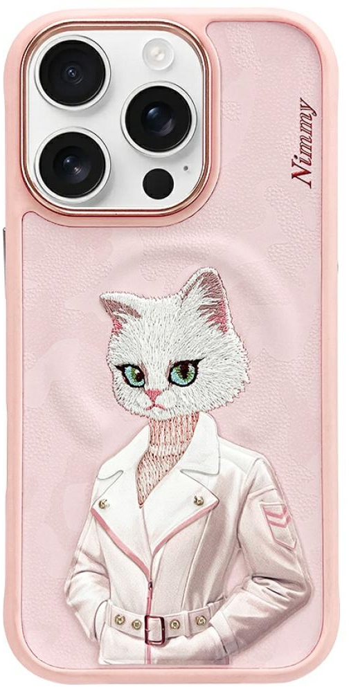 Nimmy Magnetic fashion cute pet MagSafe case for iPhone 16 Pro Max - pink