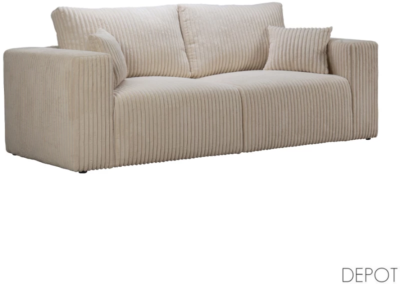 BULLET ΚΑΝΑΠΕΣ 3ΘΕΣΙΟΣ OFF WHITE AMBIENCE 02 232x101x92cm