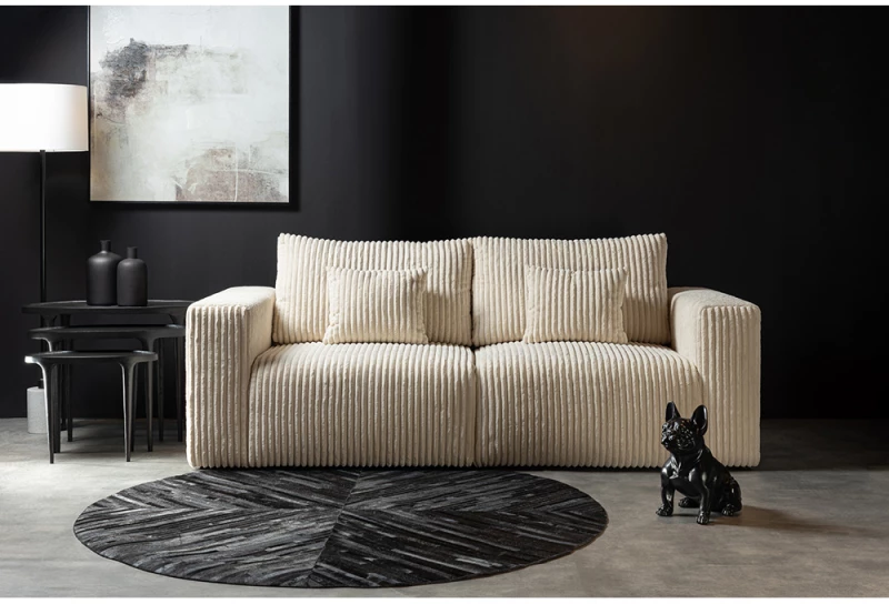 BULLET ΚΑΝΑΠΕΣ 3ΘΕΣΙΟΣ OFF WHITE AMBIENCE 02 232x101x92cm