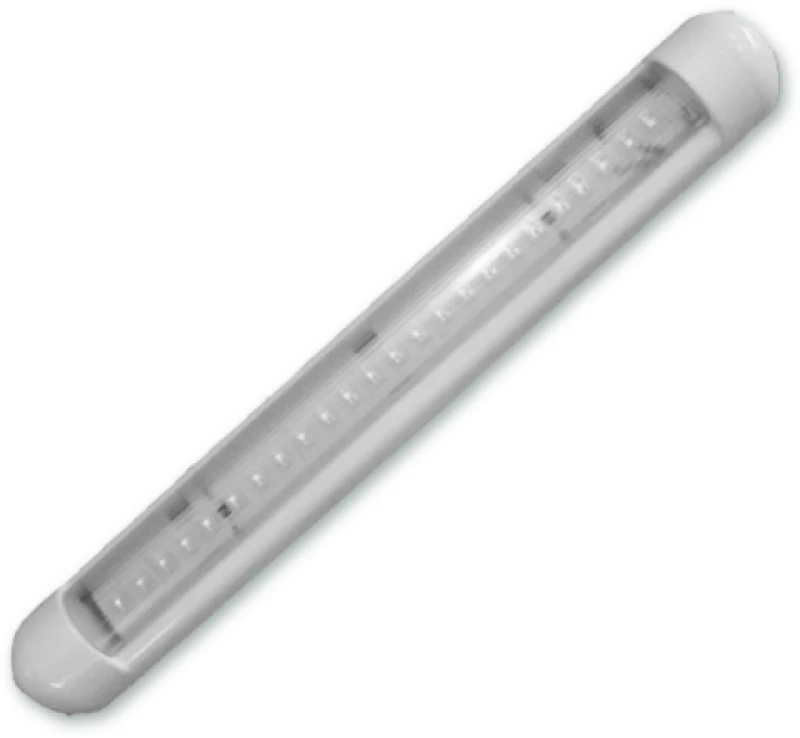 Πλαφονιέρα 18 LED 390X50mm Λευκή Πλαστική με Διακόπτη