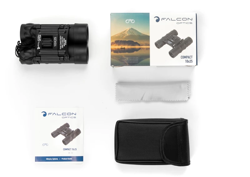 ΚΙΑΛΙΑ FALX Optics Compact 10x25mm , Black