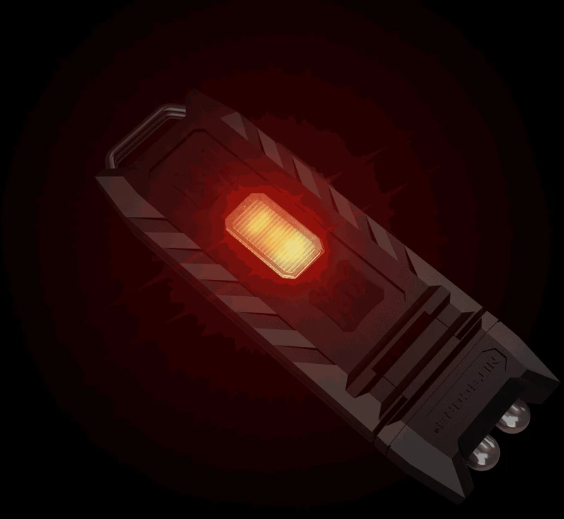 ΦΑΚΟΣ LED NITECORE THUMB LEO s/n, rechargable, 45lumens+500mW UV