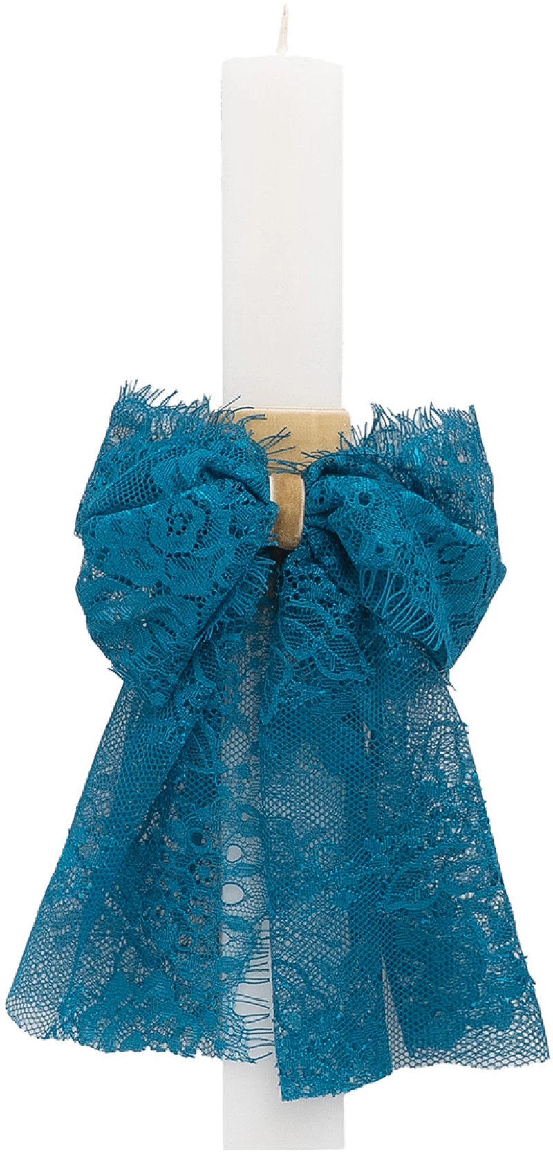 Beauty Home ΛΑΜΠΑΔΑ ΛΕΥΚΗ 33cm ΦΙΟΓΚΟΣ ΤΥΡΚΟΥΑΖ ΔΑΝΤΕΛΑ