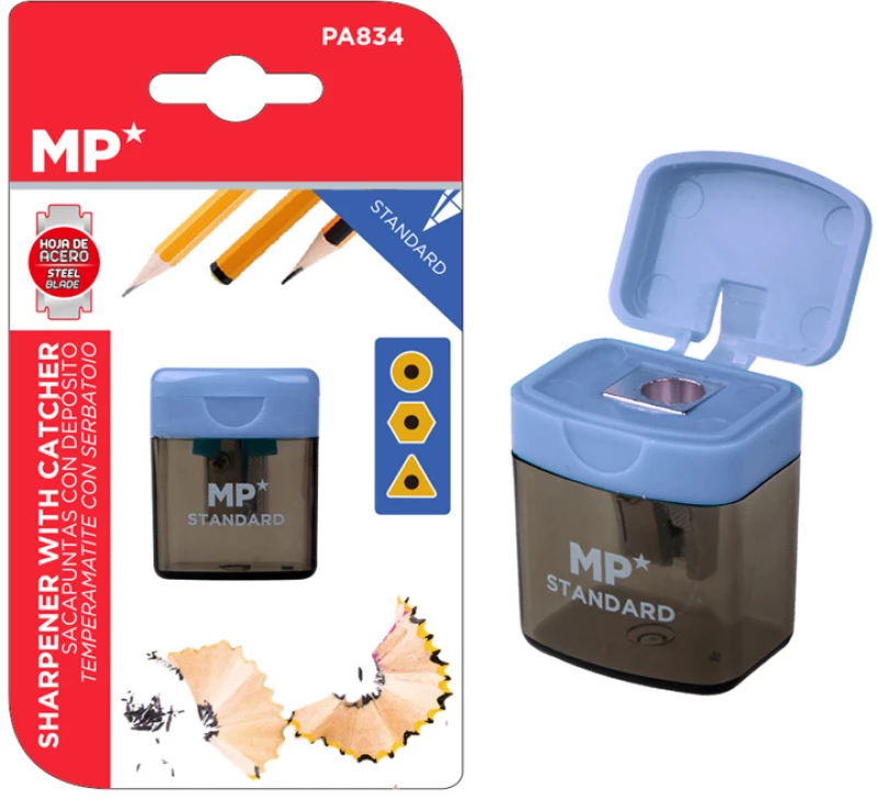 MP ξύστρα μολυβιών με κάδο PA834, μωβ - 5210131023693