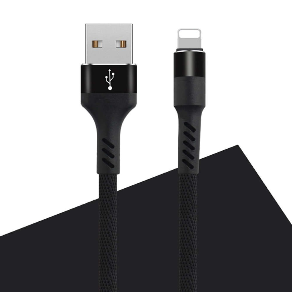 Καλώδιο Φόρτισης & Μεταφοράς Δεδομένων OEM001956 Από Usb Σε Lightning 1m 2A Black Maxlife