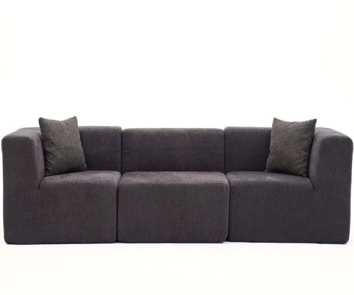 Καναπές Τριθέσιος Raks 825BLC4318 245x85x70cm Anthracite