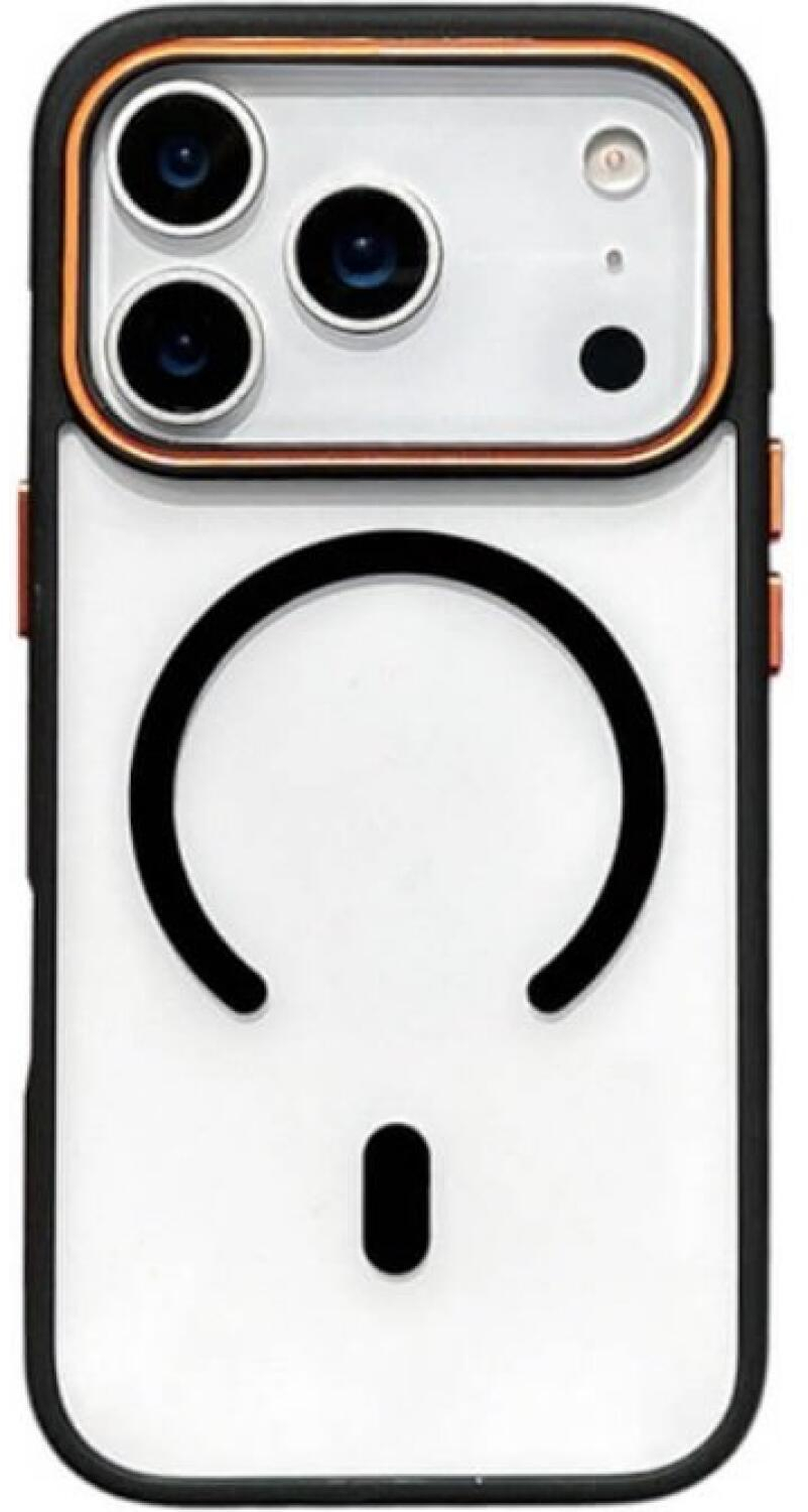 Θήκη iPhone 17 Pro Max Bodycell DualTone Hybrid Case Διάφανη Σκληρή με MagSafe & TPU Bumper - Black (5206015085215)