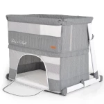 CANGAROO ΒΡΕΦΙΚΟ ΛΙΚΝΟ 2 ΣΕ ΕΝΑ DAY AND NIGHT GREY 3800146249120