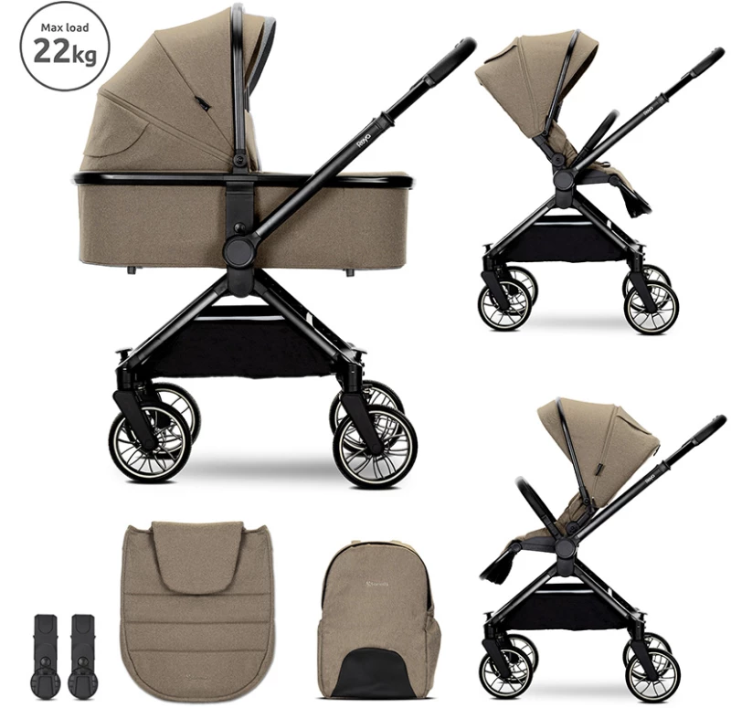LORELLI ΠΟΛΥΚΑΡΟΤΣΙ 2 ΣΕ 1 ΜΕ ΣΚΛΗΡΗ ΚΑΛΑΘΟΥΝΑ REYA BEIGE 10022072507