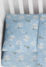 DIMcol ΜΑΞΙΛΑΡΟΘΗΚΗ ΕΜΠΡΙΜΕ ΒΡΕΦ Cotton 100% 35Χ45 Smile 81 Blue 1915817708008170