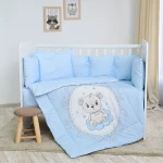 ΣΕΤ ΠΡΟΙΚΑΣ ΚΟΥΝΙΑΣ 4 ΤΕΜ LILY LORELLI 60/120CM RANFORCE LITTLE BEAR BLUE 20800145901